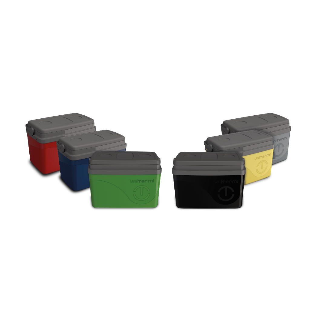 Kit Caixa térmica Cooler 7,5L + 15L + 30L Alça Tampa bandeja