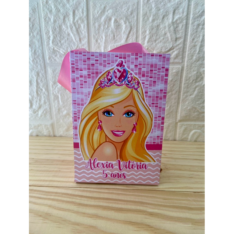 Sacolinha Surpresa Personalizada Barbie- PEGUE E MONTE