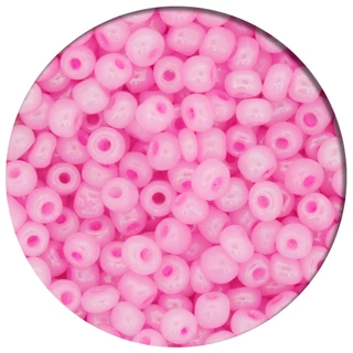 Miçanga Rosa Leitosa para Guia 4mm - 50g Aprox. 660 Peças