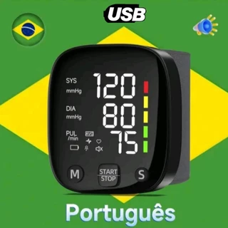 Aparelho Medidor de Pressão Arterial de Pulso Digital USB.