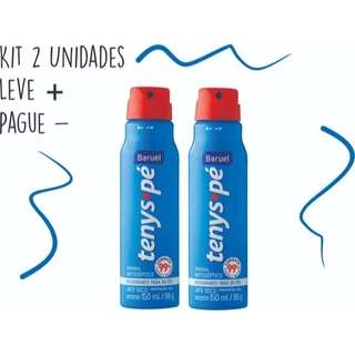 Kit C/ 2 Tenys Pé Spray Baruel Original - 150ml/92g Promoção