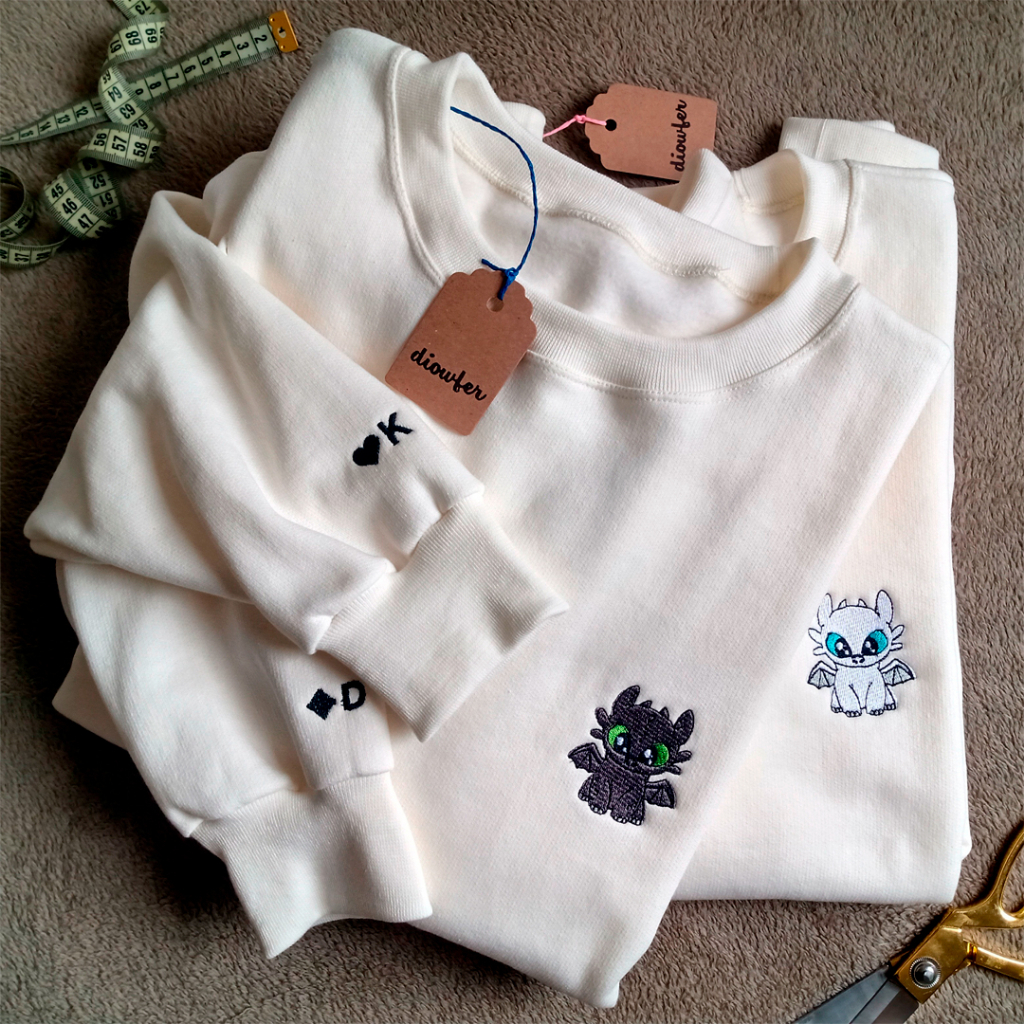 Moletom personalizado casal Como treinar seu dragão