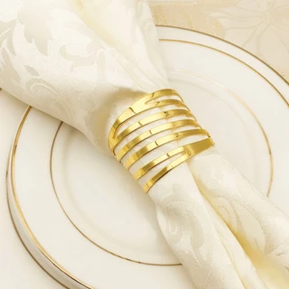 A1012 Kit 4/6 Peças Anel De Guardanapo De Pano Design de Linha Para Jantar Tabela Casa hotel e Restaurante
