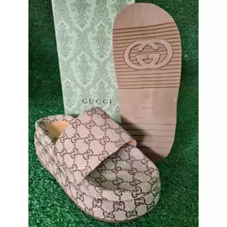 Gucci Nova Plataforma Chinelo Sandália Clássicas de Moda Feminina Casual Tendencia Adulto Infantil Grife Lançamento Promoção
