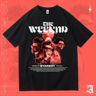 Camisa Básica Camiseta The Weeknd 2017 World Tour Legend Of Starboy Unissex - Arcaic
