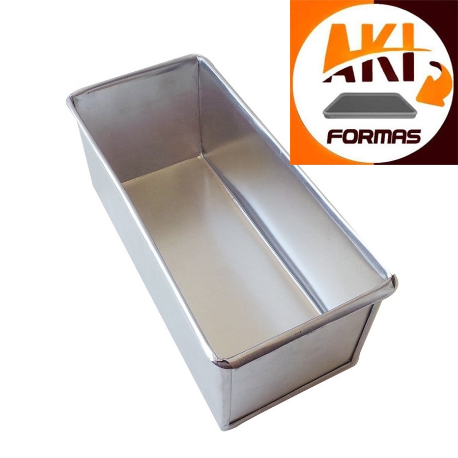 FORMA PARA PÃO E BOLO SUPER FATIA MEDIDA 30X10X10 DE ALUMINI