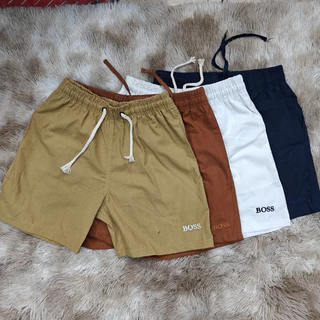 Masculina bemudas de linho