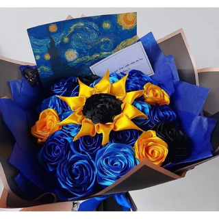 Buquê de rosas eternas Van Gog
