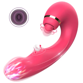 Vibrador Clitóris Ponto G Recarregável Multifuncional 3 Em 1 Sugador Com Pulsação Sex Shop