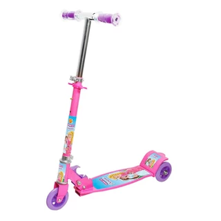 Patinete New Top 03 rodas Rosa - DM Toys