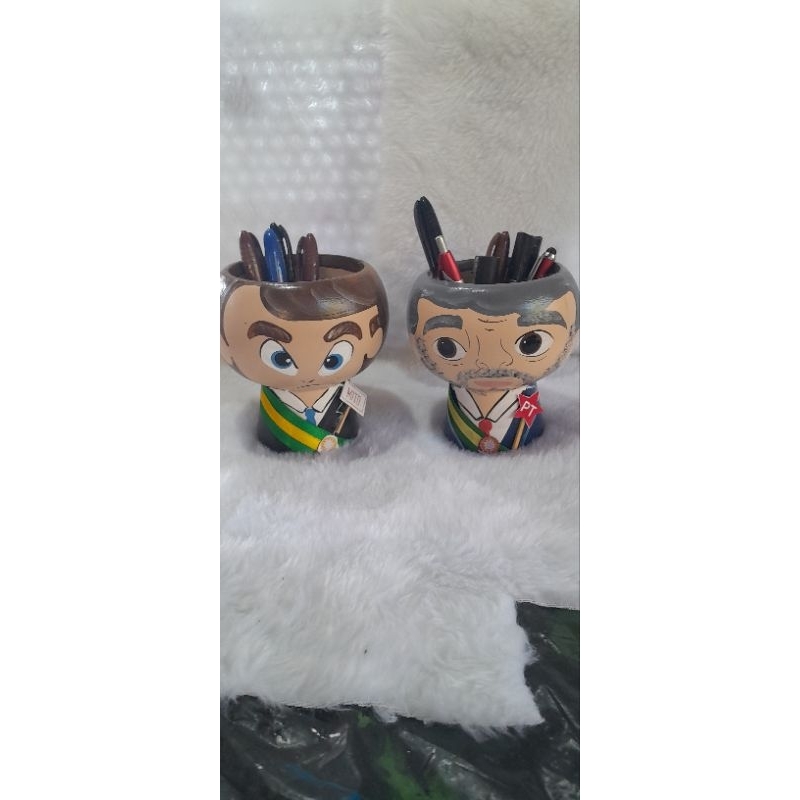 vaso porta treco bolsonaro e lula