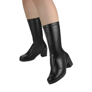 Bota Feminina Salto Cano Stretch Macio Ajustável Shekinah Lançamento Moderna moda