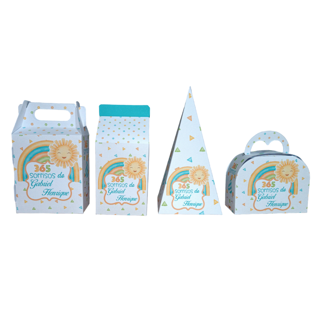 Kit Lembrancinhas Aniversário de 1 Ano 365 Sorrisos Personalizadas Com ...