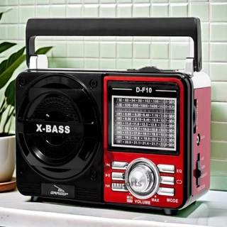 Rádio Retrô Vintage Portátil com bluetooth carregavel na Tomada / pilha Am Fm Sw Pendrive Com Sd Usb