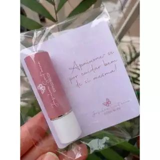 Lembrancinhas Manteiga de cacau + card personalizado para diversas ocasiões e eventos.