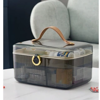 Maleta Organizadora Caixa Box Organizadora Maleta Multiuso com Divisória Remédio Pesca Maquiagem