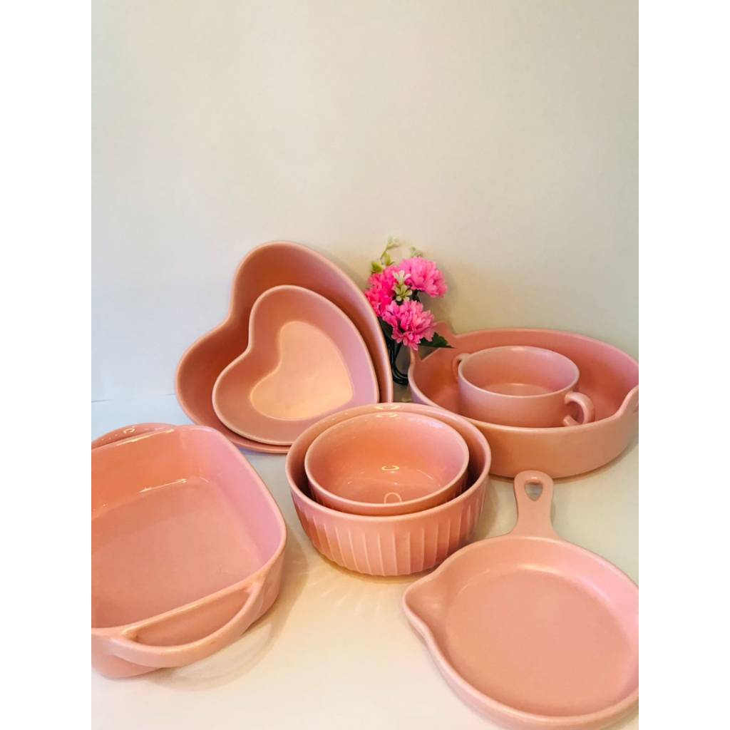 KIT CERÂMICA/PORCELANA ROSA | Shopee Brasil