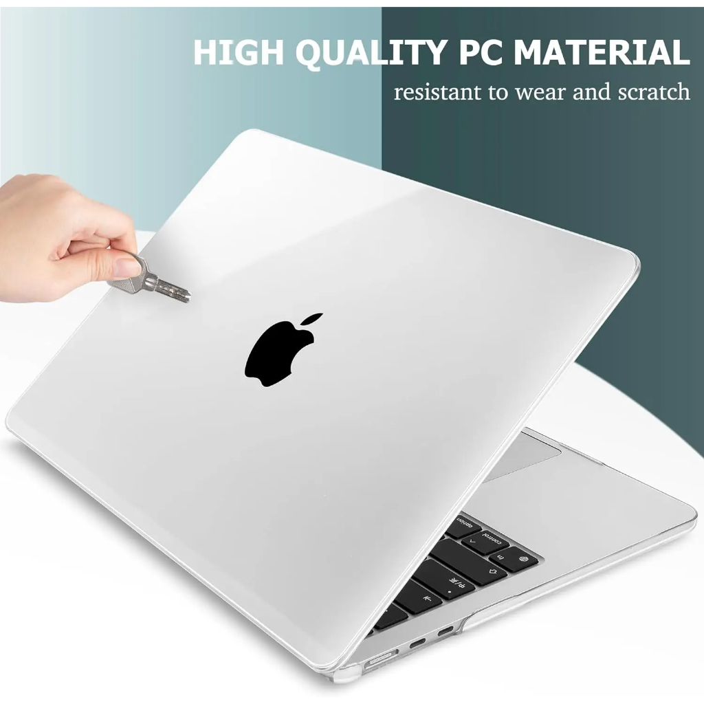 Capa transparente Resistente Brilhante Para MacBook Air 13 15 pro 14
