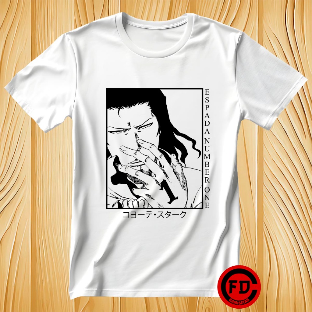Camiseta Anime Bleach Espada Número 1 Coyote Starrk Mangá Unissex ...