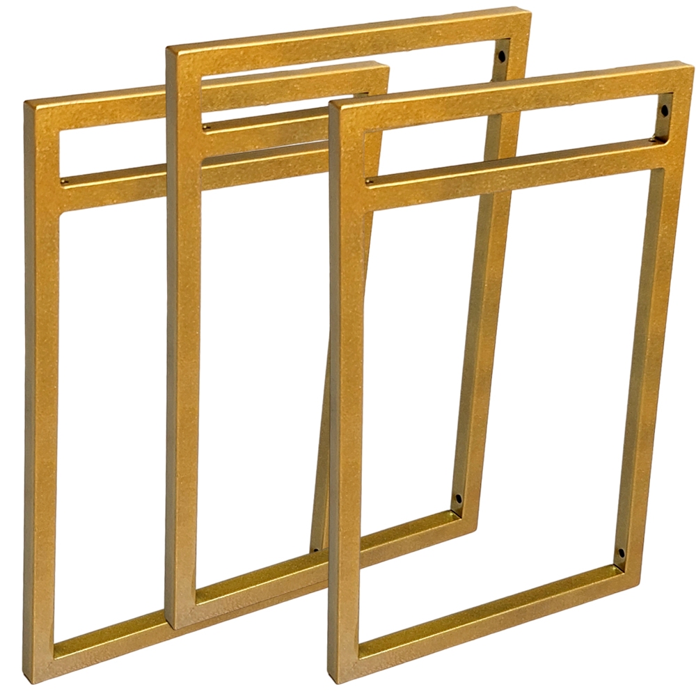 Garbella Design, Trio de Suportes Estilo Industrial Dourado para ...