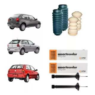 Par Amortecedor Traseiro + Kit Amortecedor VW Gol G2 G3 G4 1992 até 2008 Original Cofap