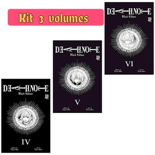 Livro Death Note - Black Edition - Kit 3 Volumes (4+5+6) Português Lacrado Novo Jbc