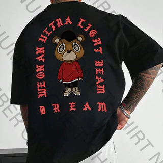 Camiseta Basica Algodao Kanye West Graduation Bear Dream Album Ep Unissex