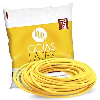 Tubo De Latex Garrote, 15 Metros Tripa De Mico (natural) Cor Amarelo Elastico estilingue - Goias Latex N°200, N°201, N°203