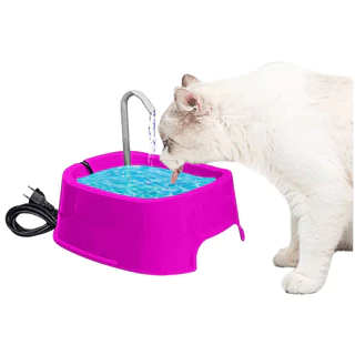 Fonte de água bebedouro automático para gatos e cães 1litro bivolt com carvão ativado Dino dog