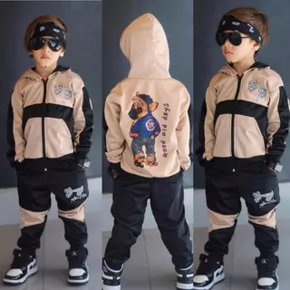 Abrigo Infantil De Frio Masculino Kit 2 peças Blusa e Calça