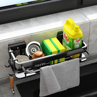 Organizador YY051 Condimentos Prateleira Suspensa Metal Moderna Rack Multiuso Suporte cozinha Preto