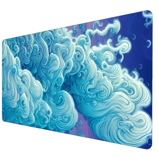 Mouse Pad Gamer Speed Extra Grande Céu Azul Nuvens Vários Tamanhos