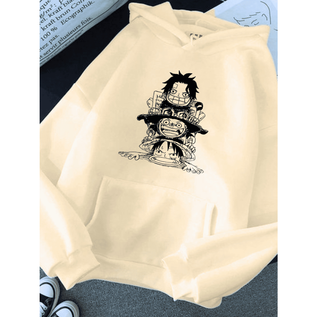 Moletom Masculino Anime Ace Sabo Luffy Casaco Blusa Feminina Blusa De Frio Unissex