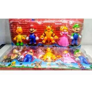 Kit 5 Bonecos Super Mario Coleção 14 cm (escolher) em Oferta na Shopee