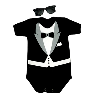 Body Bebê Temático Mesversário Terno Chefinho
