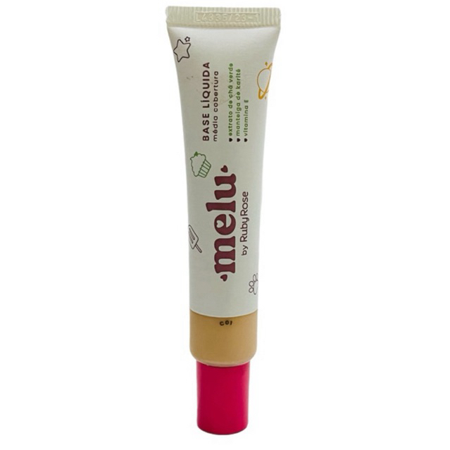 Base Líquida VEGANA Melu by Ruby Rose Média Cobertura | Shopee Brasil