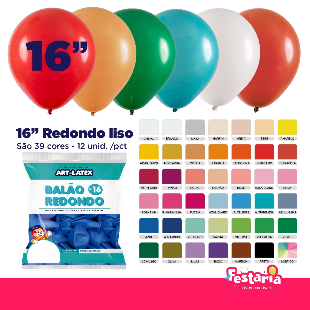 Balão Redondo 16