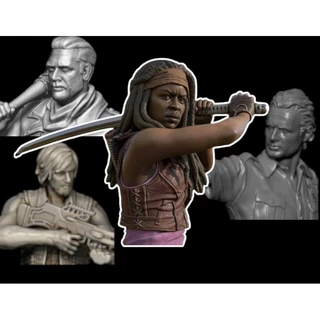 Boneco The Walking Dead - Rick - Daryl - Negan - Michonne