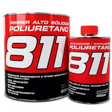 Primer Pu Poliuretano Altos Sólidos 811 Maxi Rubber 800ml