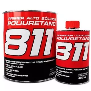 Primer Pu Poliuretano Altos Sólidos 811 Maxi Rubber 800ml