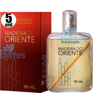 Kit 5 DEO COLÔNIA MADEIRA DO ORIENTE SOFISTICATTO AMADEIRADA