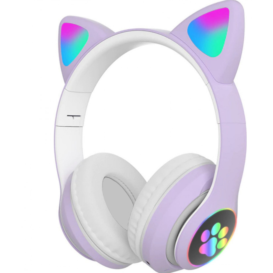 Cat Ears Fone de ouvido sem fio, Bluetooth Headset, LED, Presente ...