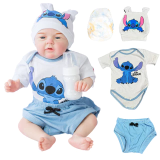 Bebê Reborn Menino Realista Original Corpo de Silicone Pode Dar Banho
