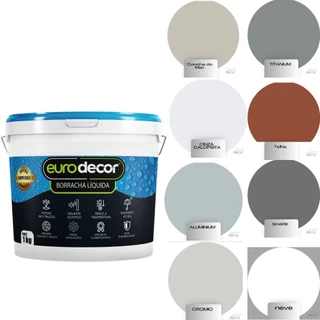 Tinta Borracha Líquida 1kg Impermeabilizante Premium Várias Cores