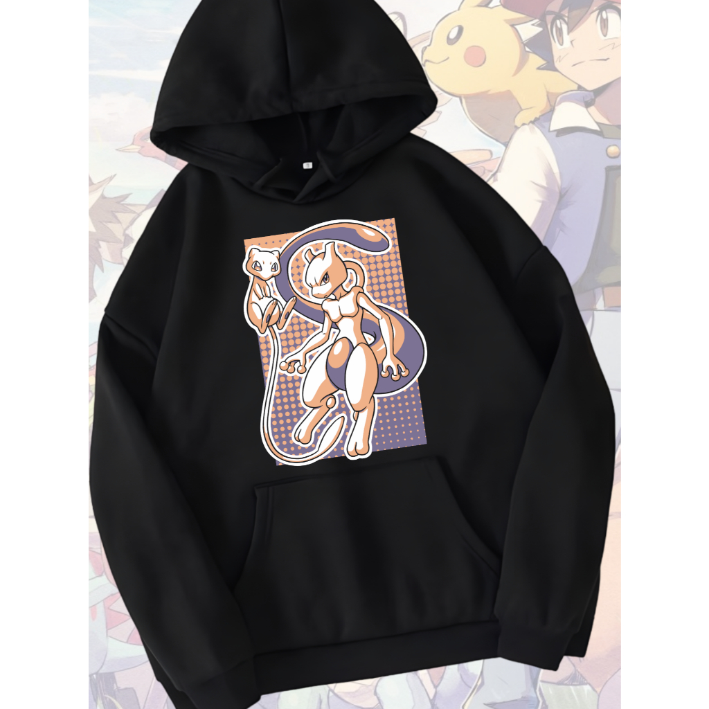 Casaco De Moletom Mewtwo Pokemon Blusa De Frio Flanelada Unissex ...