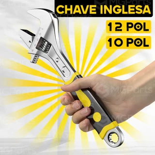 Chave Inglesa Ajustável 12 Polegadas Profissional Reforçada Cabo Emborrachado Pronta Entrega