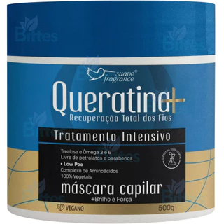 Máscara Capilar Queratina Suave Fragrance Para Cabelos Quimicamente Tratados