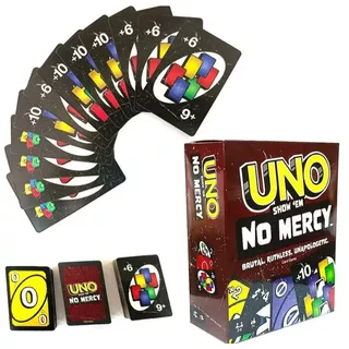 UNO SHOW EM NO MERCY - JOGO DE CARTAS UNO SHOW - CARD GAME - UNO PERSONAGENS - BARBIE - ANIME - HARRY POTTER - DRAGON BALL Z