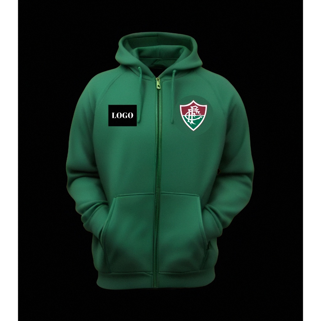 Blusa de frio agasalho Fluminense tricolor moletom time personalizado ...