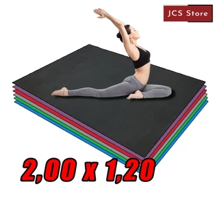 Tapete de Yoga (2,00 mt X 1,20 mt) 5mm - 6 Opções de Cores